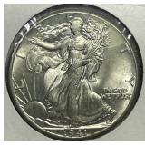 1941 Walking Liberty Silver Half Uncirculated BU