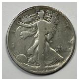 1921 Walking Liberty Silver Half Key Date Good G