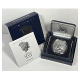 2025-P Peace Silver Uncirculated $1 w/Box & COA