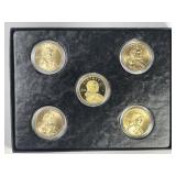 2010 P D S Sacagawea Dollar 5-Coin Set in Box