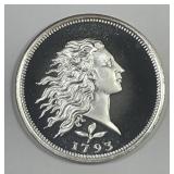 Flowing Hair Style 1/2 oz .999 Proof Silver