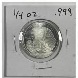 Silver 1/4 oz .999 Walking Liberty Half Design