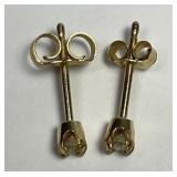 Diamond Stud Earrings in 14K Settings