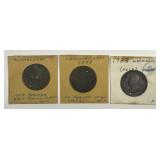 Three Colonial Coins