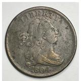 1804 Draped Bust Half Cent Very Fine VF