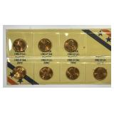 1982 Lincoln Cent 7-Coin Variety Set Uncirculated
