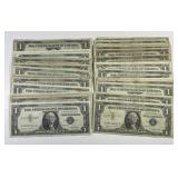 Lot Of 50 Small Size $1 Silver Certificates
