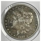 1901-S Morgan Silver $1 Very Fine VF