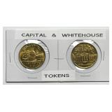 Capital & Whitehouse Brass Medallion Pair