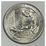 2020-W Marsh Billings Washington Quarter AU/UNC