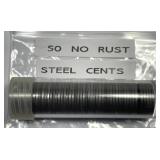 1943 Lincoln Steel Cent Circulated Roll - No Rust