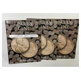 Three 1941 - 1974 Lincoln Cent Sets in Folders