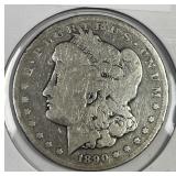 1890-CC Morgan Silver $1 Carson City Good G