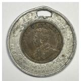 Encased 1914 Canadian Large Cent Edmonton Alberta