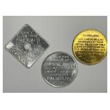 Three Different Good For Tokens Uncirculated UNC