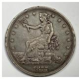 1877 Silver Trade Dollar $1 Very Fine VF