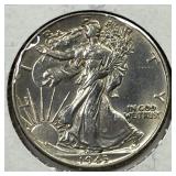 1943 Walking Liberty Silver Half AU