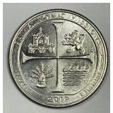 2019-W San Antonio Washington Quarter AU/UNC