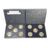 Ten Different Proof Sacagawea Dollars PRF