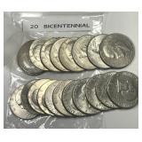 20 Bicentennial 1976 Eisenhower Dollars