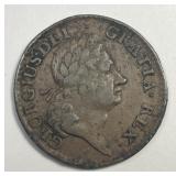 1723 Hibernia Woods Half Penny