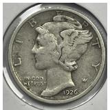 1926-D Mercury Silver Dime Very Fine VF