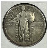 1919 Standing Liberty Silver Quarter Very Fine VF