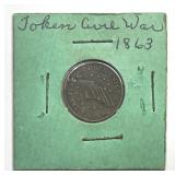 Civil War Token Flag Of Our Union / DIX