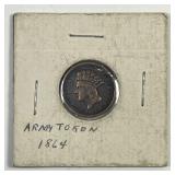 1864 Civil War Token OUR ARMY