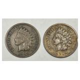 1909 Indian Head Cent Pair