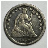 1857-O Seated Liberty Silver Half Dime H10c