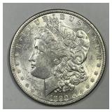 1890 Morgan Silver $1 About Uncirculated CH AU