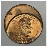 200X Lincoln Cent Struck 25% Off Center ERROR