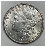 1900 Morgan Silver $1 About Uncirculated AU