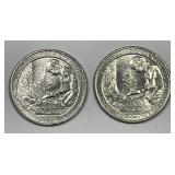 2020-W Marsh Billings Quarter PAIR AU/UNC