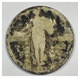 1927-S Standing Liberty Silver Quarter Key Date AG