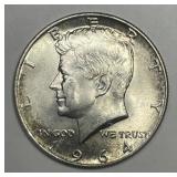 1964 Kennedy Silver Half Uncirculated BU