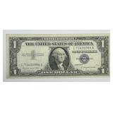1957-A $1 Blue Seal Silver Certificate CH AU