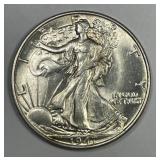 1947 Walking Liberty Silver Half CH AU