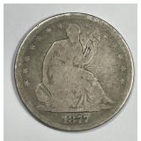 1877-S Seated Liberty Silver Half Good G details