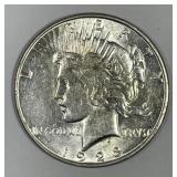 1928-S Peace Silver $1 About Uncirculated AU