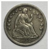 1852 Seated Liberty Silver Half Dime H10c VF