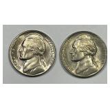 1950-D Jefferson Nickel Pair Uncirculated BU