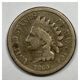 1860 Indian Head Cent Good G