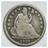 1840-O Seated Liberty Silver Dime Good G