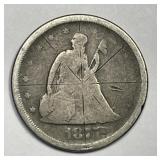 1875-S Twenty Cent Piece 20c Good G details