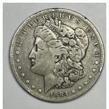1884-S Morgan Silver $1 Very Good VG