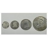 Capped Bust Silver Coinage Type Set