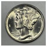 1944 Mercury Silver Dime Brilliant Uncirculated BU