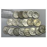 Walking Liberty Silver Half 1940's Roll AU